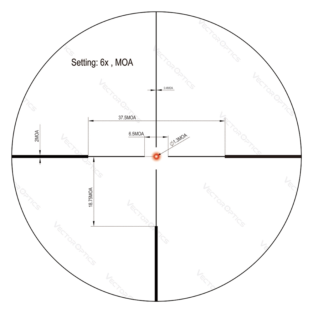 Фото Оптический прицел Vector Optics Continental x6 1-6x24 SFP Fiber 30mm в интернет-магазине Nickhunter