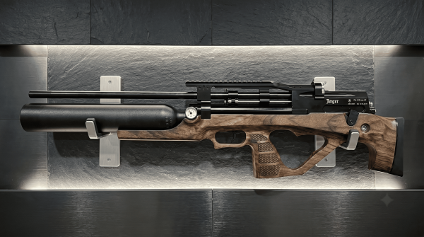 Фото PCP Егерь с передним взводом Jager SP BullPup Колба (6.35 мм, дерево, 590 мм) в интернет-магазине Nickhunter