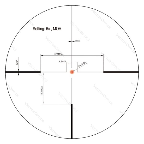 Фото Оптический прицел Vector Optics Continental x6 1-6x24 SFP Fiber 30mm в интернет-магазине Nickhunter